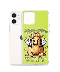 Nut Allergy Fun Clear Case for iPhone® For anyone with a Nut Allergy