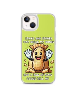 Nut Allergy Fun Clear Case for iPhone® For anyone with a Nut Allergy