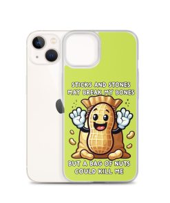 Nut Allergy Fun Clear Case for iPhone® For anyone with a Nut Allergy