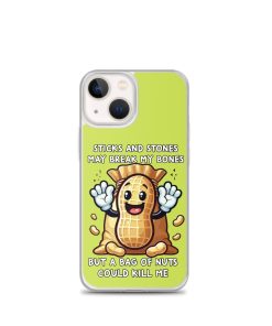 Nut Allergy Fun Clear Case for iPhone® For anyone with a Nut Allergy