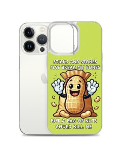 Nut Allergy Fun Clear Case for iPhone® For anyone with a Nut Allergy
