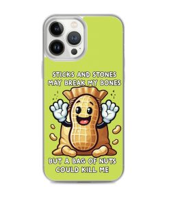 Nut Allergy Fun Clear Case for iPhone® For anyone with a Nut Allergy