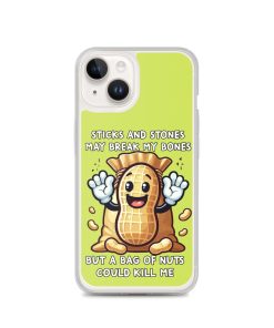 Nut Allergy Fun Clear Case for iPhone® For anyone with a Nut Allergy