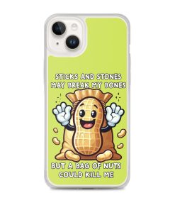Nut Allergy Fun Clear Case for iPhone® For anyone with a Nut Allergy