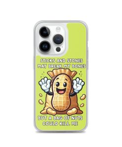 Nut Allergy Fun Clear Case for iPhone® For anyone with a Nut Allergy