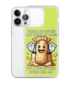 Nut Allergy Fun Clear Case for iPhone® For anyone with a Nut Allergy