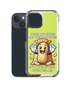 Nut Allergy Fun Clear Case for iPhone® For anyone with a Nut Allergy