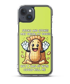 Nut Allergy Fun Clear Case for iPhone® For anyone with a Nut Allergy