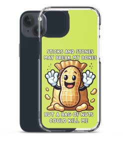 Nut Allergy Fun Clear Case for iPhone® For anyone with a Nut Allergy
