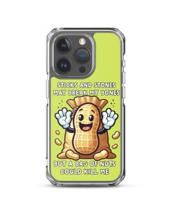 Nut Allergy Fun Clear Case for iPhone® For anyone with a Nut Allergy