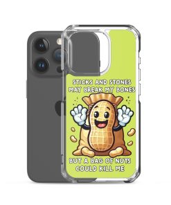 Nut Allergy Fun Clear Case for iPhone® For anyone with a Nut Allergy
