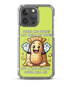 Nut Allergy Fun Clear Case for iPhone® For anyone with a Nut Allergy