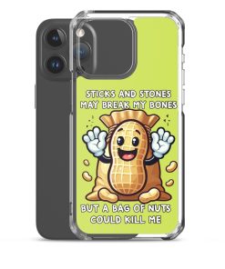 Nut Allergy Fun Clear Case for iPhone® For anyone with a Nut Allergy
