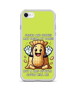 Nut Allergy Fun Clear Case for iPhone® For anyone with a Nut Allergy