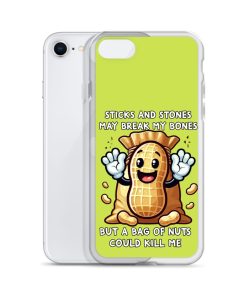 Nut Allergy Fun Clear Case for iPhone® For anyone with a Nut Allergy