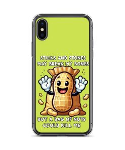 Nut Allergy Fun Clear Case for iPhone® For anyone with a Nut Allergy
