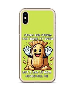 Nut Allergy Fun Clear Case for iPhone® For anyone with a Nut Allergy