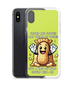 Nut Allergy Fun Clear Case for iPhone® For anyone with a Nut Allergy