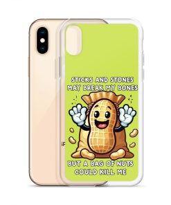 Nut Allergy Fun Clear Case for iPhone® For anyone with a Nut Allergy