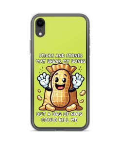 Nut Allergy Fun Clear Case for iPhone® For anyone with a Nut Allergy