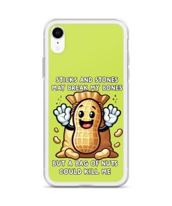 Nut Allergy Fun Clear Case for iPhone® For anyone with a Nut Allergy