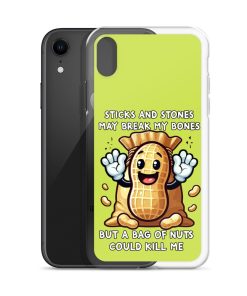 Nut Allergy Fun Clear Case for iPhone® For anyone with a Nut Allergy