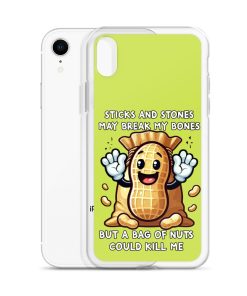 Nut Allergy Fun Clear Case for iPhone® For anyone with a Nut Allergy