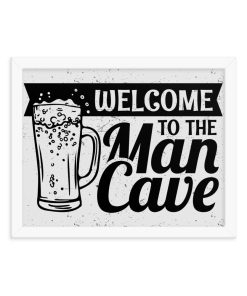 Welcome To The Man Cave 11″x14″ Framed poster