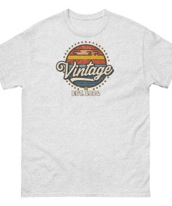 Vintage Est. 1984 T-shirt 40th Birthday Present for Men