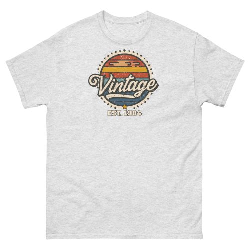 Vintage Est. 1984 T-shirt 40th Birthday Present for Men
