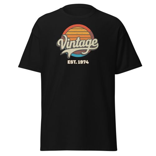 Vintage Est. 1974 T-shirt For Men 50th Birthday Present Gift T-shirt