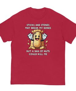 Fun Nut Allergy T-shirt Present for someone with a Nut Allergy
