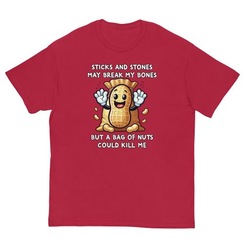 Fun Nut Allergy T-shirt Present for someone with a Nut Allergy