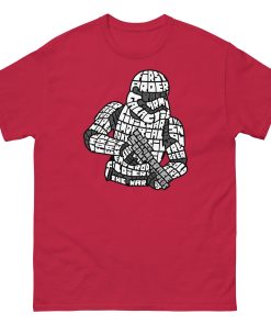 Stormtrooper Calligram T-shirt Space Wars Stormtrooper T shirt