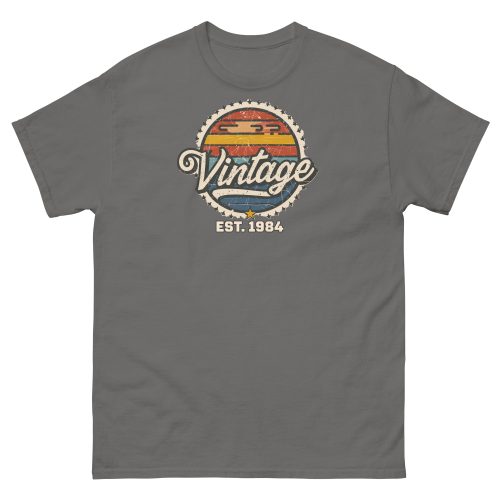 Vintage Est. 1984 T-shirt 40th Birthday Present for Men