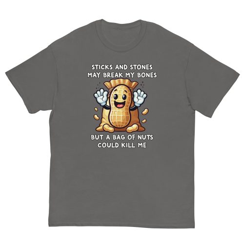 Fun Nut Allergy T-shirt Present for someone with a Nut Allergy