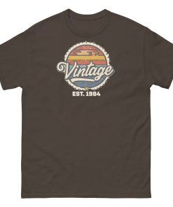 Vintage Est. 1984 T-shirt 40th Birthday Present for Men
