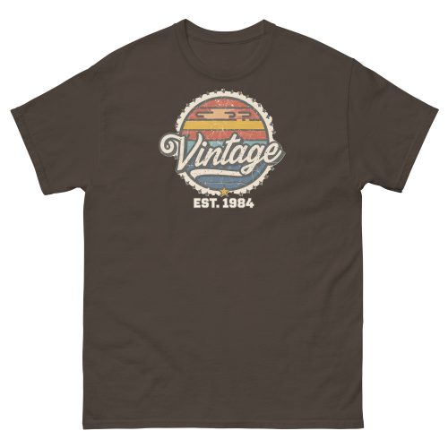 Vintage Est. 1984 T-shirt 40th Birthday Present for Men