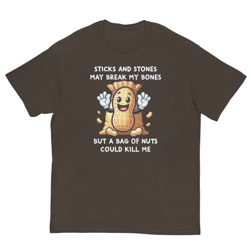 Fun Nut Allergy T-shirt Present for someone with a Nut Allergy