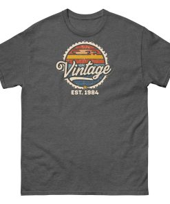 Vintage Est. 1984 T-shirt 40th Birthday Present for Men