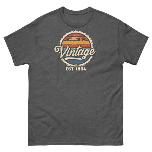 Vintage Est. 1984 T-shirt 40th Birthday Present for Men