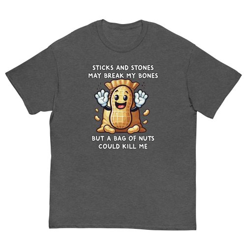 Fun Nut Allergy T-shirt Present for someone with a Nut Allergy