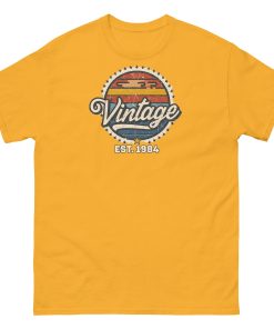 Vintage Est. 1984 T-shirt 40th Birthday Present for Men
