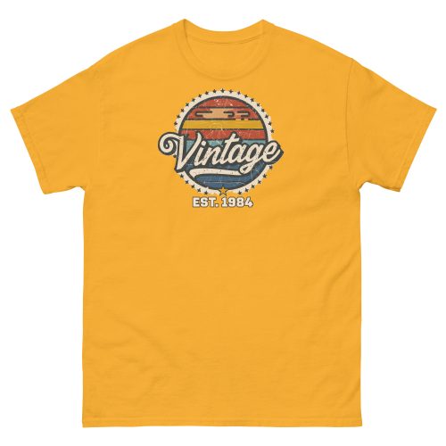 Vintage Est. 1984 T-shirt 40th Birthday Present for Men