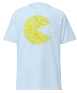 PAC-MAN T-shirt Calligram PAC MAN T Shirt Retro Gaming Gifts