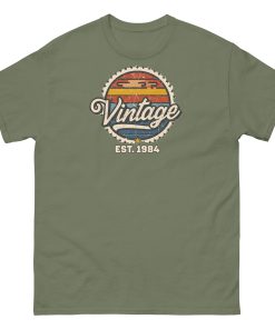 Vintage Est. 1984 T-shirt 40th Birthday Present for Men