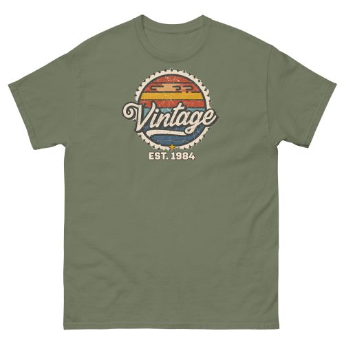 Vintage Est. 1984 T-shirt 40th Birthday Present for Men