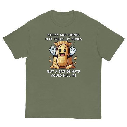Fun Nut Allergy T-shirt Present for someone with a Nut Allergy