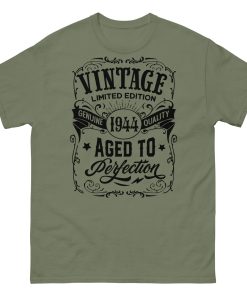 1944 Birthday T-Shirt Aged To Perfection1944 80th Birthday Present