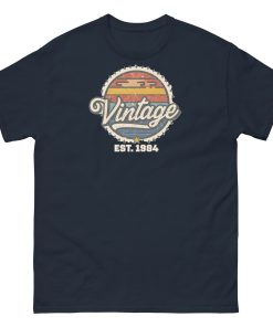 Vintage Est. 1984 T-shirt 40th Birthday Present for Men